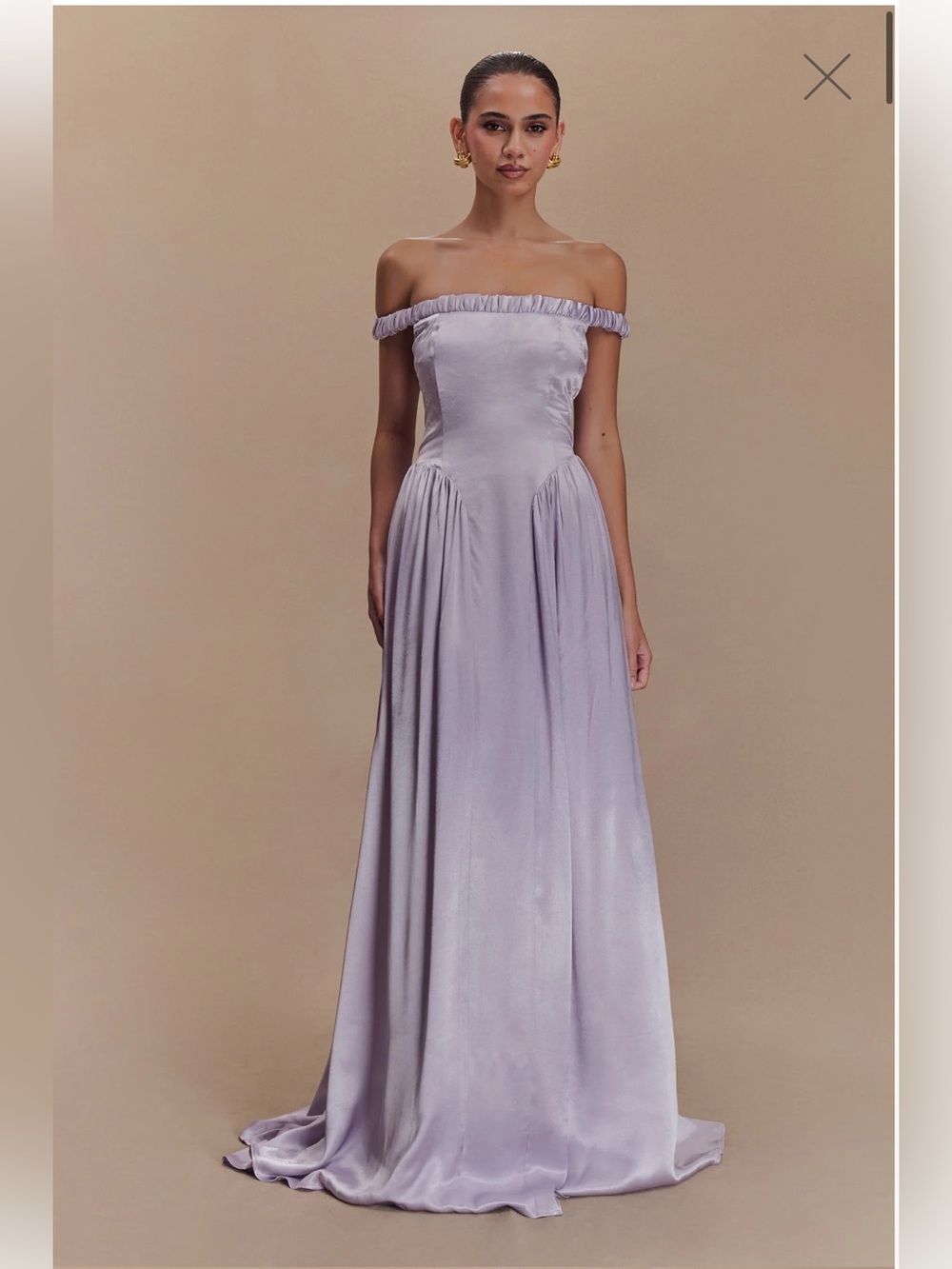 Meshki Coco Dropped Waist Maxi Dress, Lilac - NWT